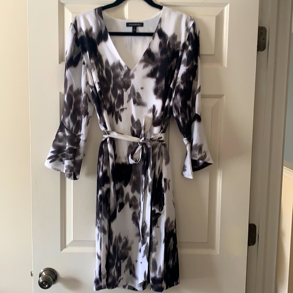 Black floral dress